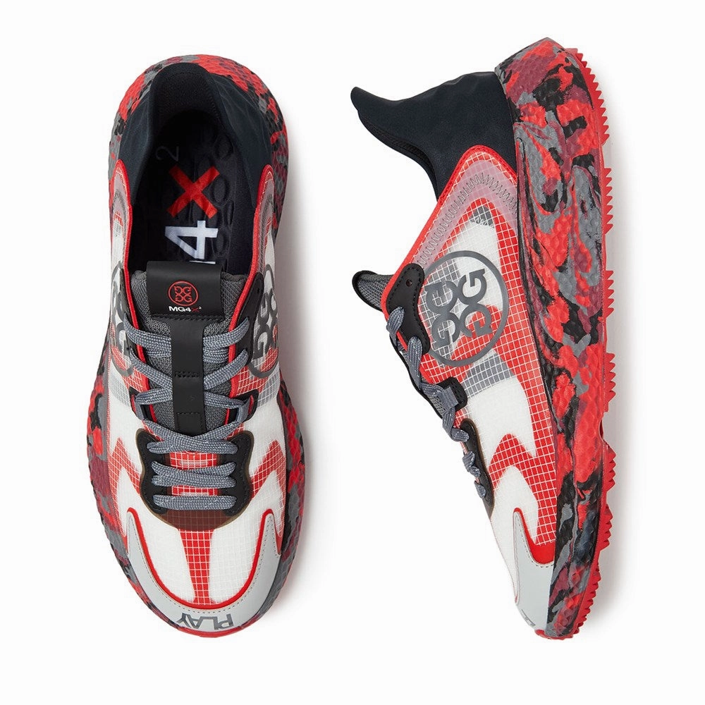 G/Fore MG4X2 Ripstop Camo Hybrid Golf Cross Trainer - Onyx/Lava Chic Platform Sneakers