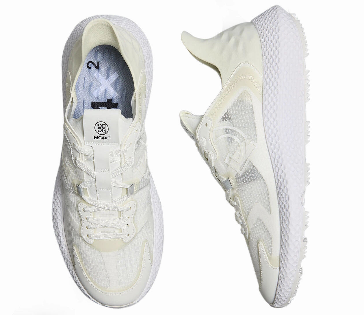 G/Fore MG4X2 Ripstop Hybrid Golf Cross Trainer - Snow Chic Platform Sneakers