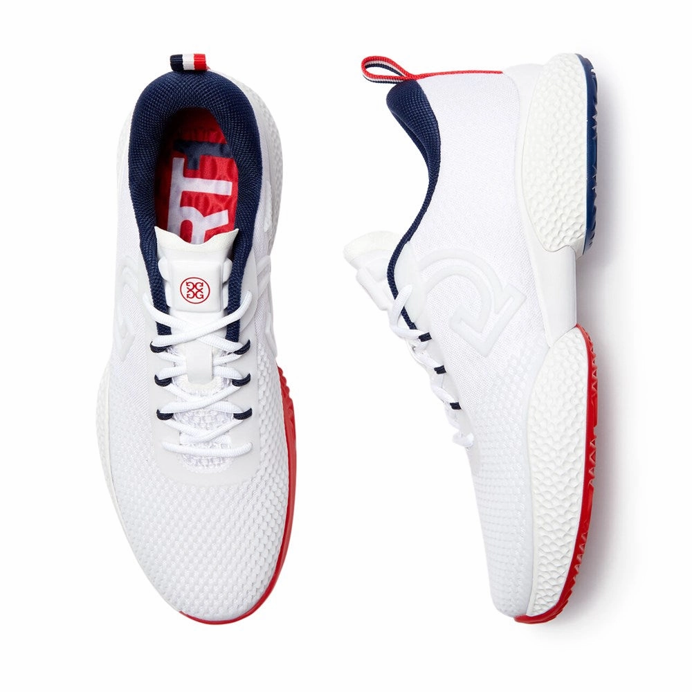 G/Fore QRT 1 Court Shoes - Snow Chic Platform Sneakers