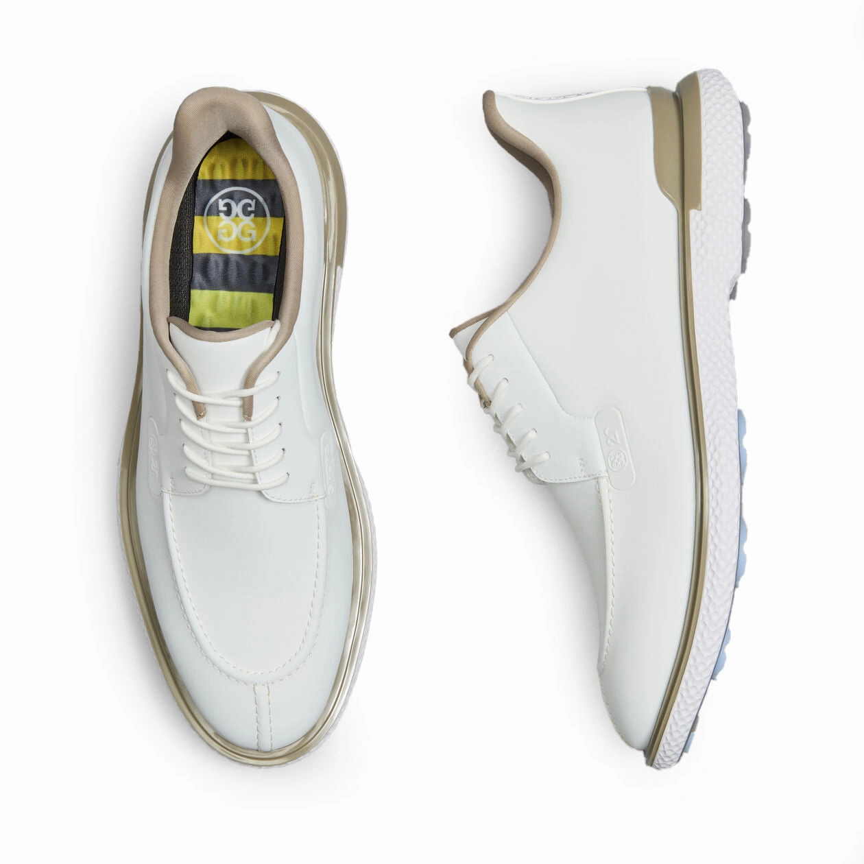 G/Fore Split Toe Gallivan2r Golf Shoes - Snow/Dune Chic Platform Sneakers