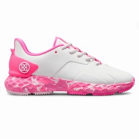 G/Fore Women's Camo Sole MG4  Golf Shoes - Snow/Knockout Pink GFore golf shoe styles