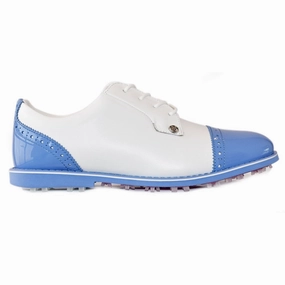G/Fore Women's Cap Toe Gallivanter Golf Shoes - Snow/Vista Spikeless golf footwear
