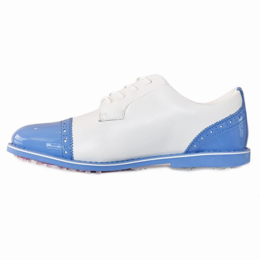 G/Fore Women's Cap Toe Gallivanter Golf Shoes - Snow/Vista Chic Platform Sneakers