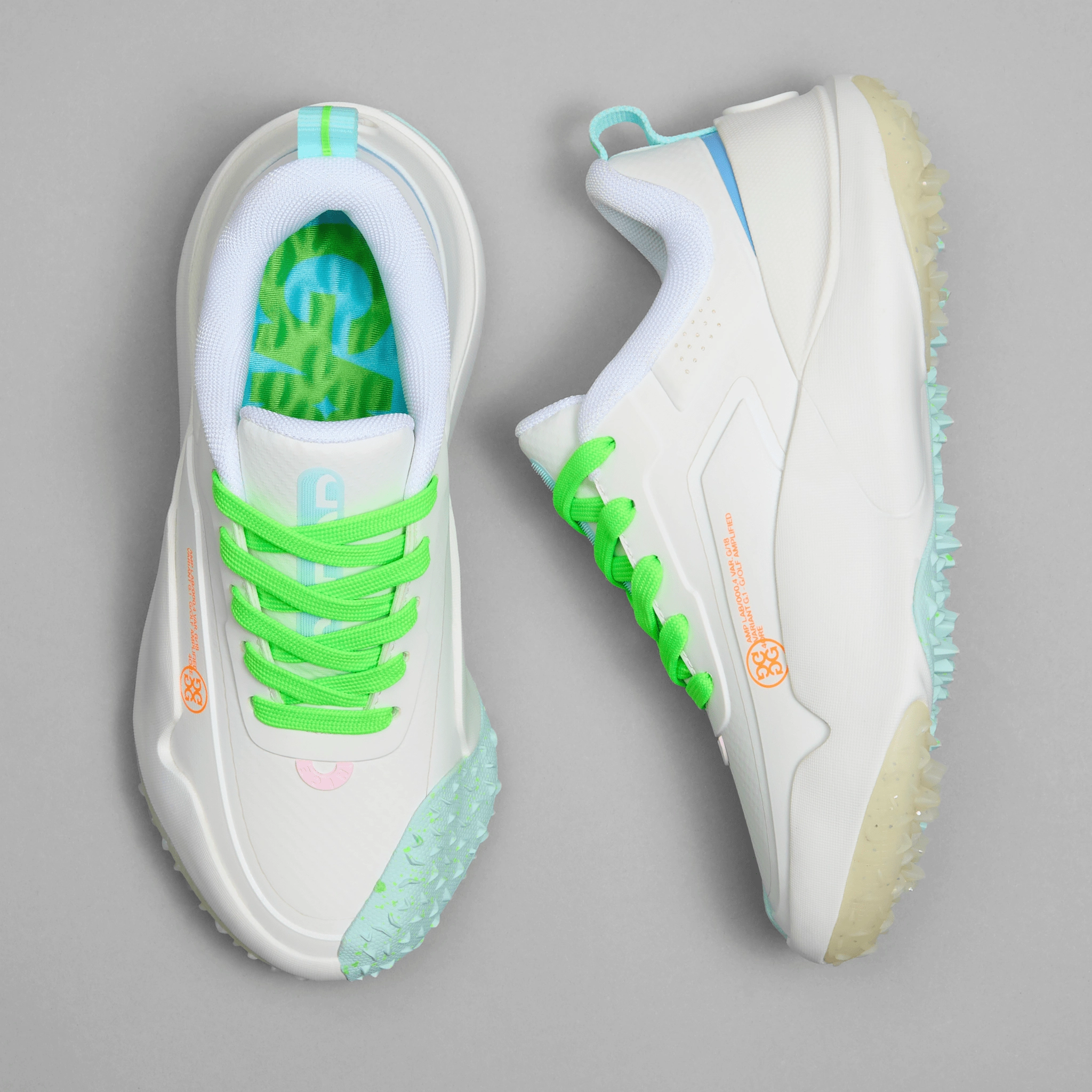 G/Fore Women's G/18 Golf Shoes - Snow/Multi Chic Platform Sneakers