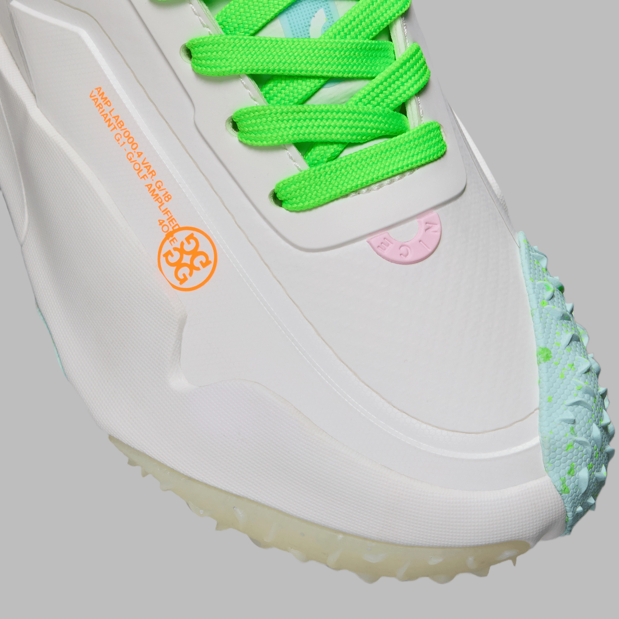 G/Fore Women's G/18 Golf Shoes - Snow/Multi Chic Platform Sneakers