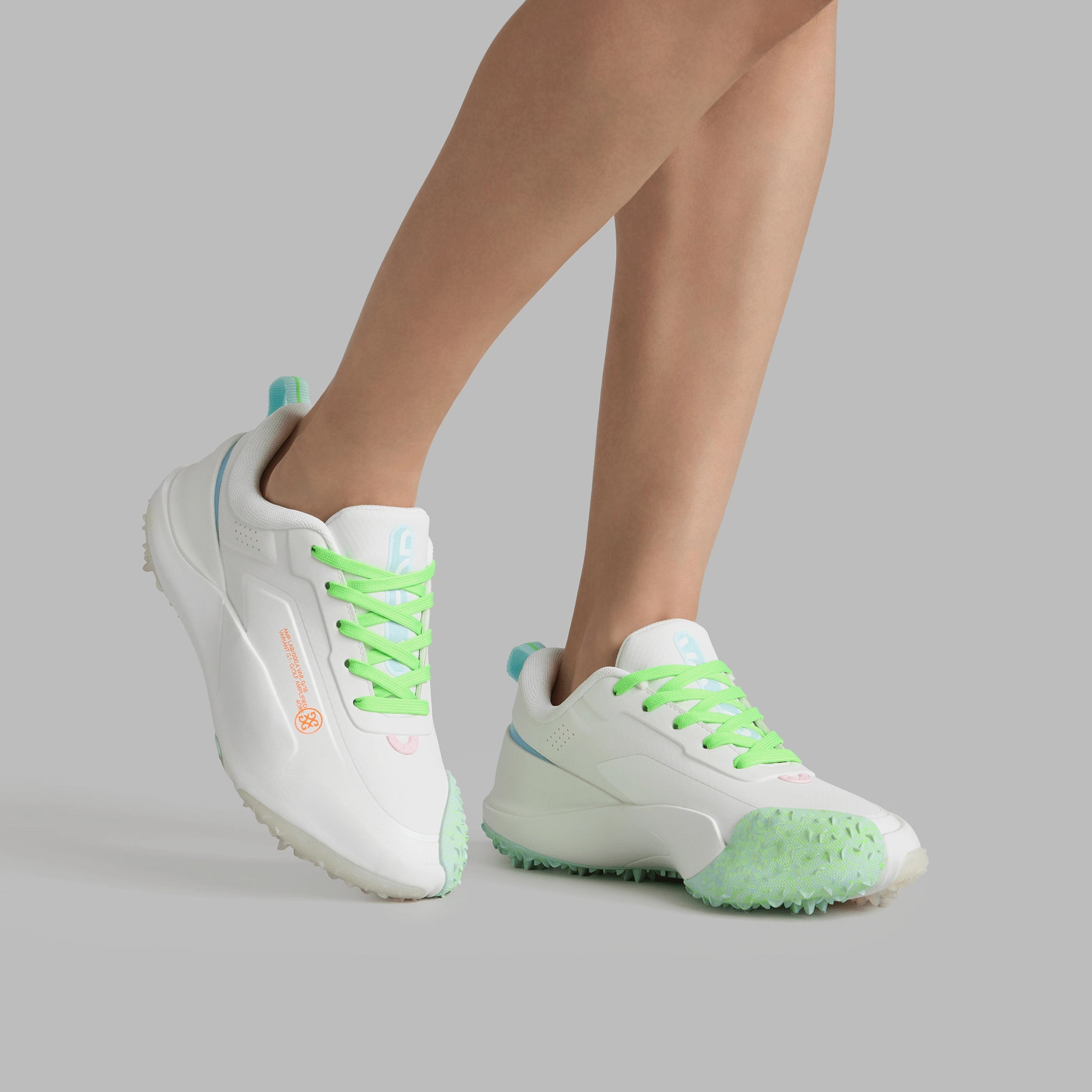 G/Fore Women's G/18 Golf Shoes - Snow/Multi Chic Platform Sneakers
