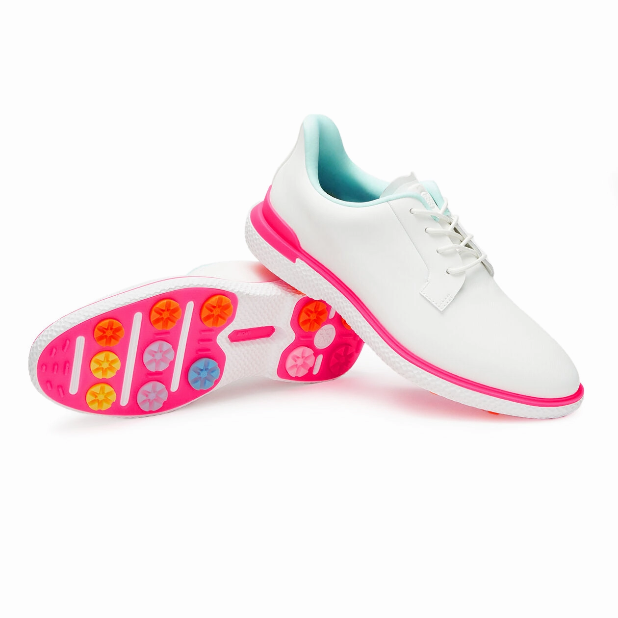 G/Fore Women's Gallivan2r Kiltie Golf Shoes - Snow/Multi Chic Platform Sneakers