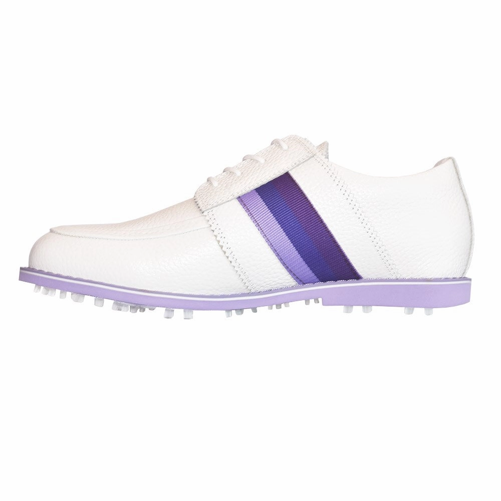 G/Fore Women's Grosgrain Gallivanter Golf Shoes - Snow/Amethyst Tour-Level Golf Shoes