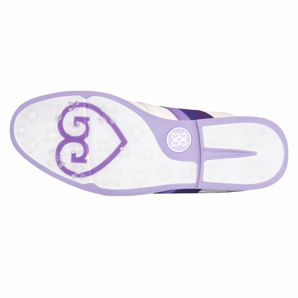 G/Fore Women's Grosgrain Gallivanter Golf Shoes - Snow/Amethyst Tour-Level Golf Shoes