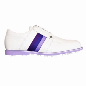G/Fore Women's Grosgrain Gallivanter Golf Shoes - Snow/Amethyst GFore golf shoe styles