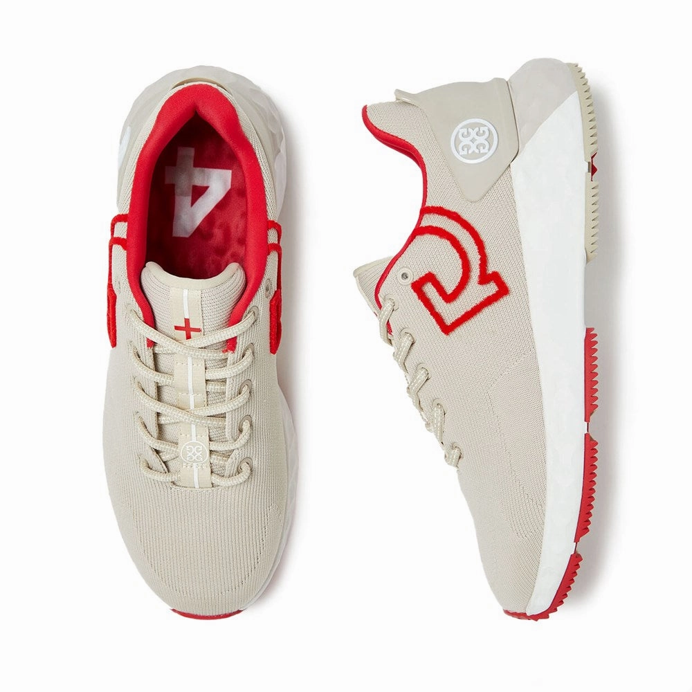 G/Fore Women's MG4  Embroidered Knit Golf Shoes - Stone Tour-Level Golf Shoes