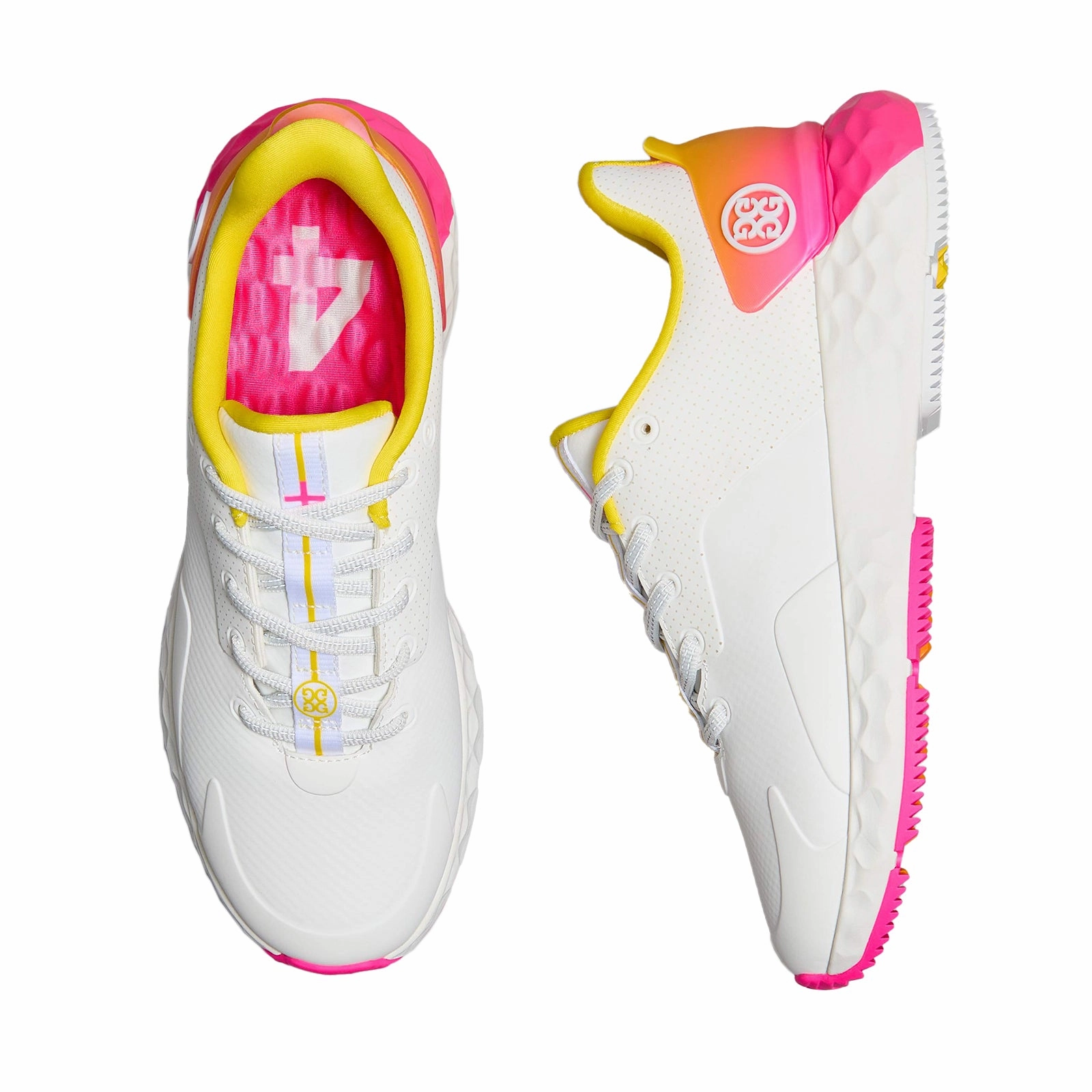 G/Fore Women's MG4  Golf Shoes - Snow/Multi Chic Platform Sneakers