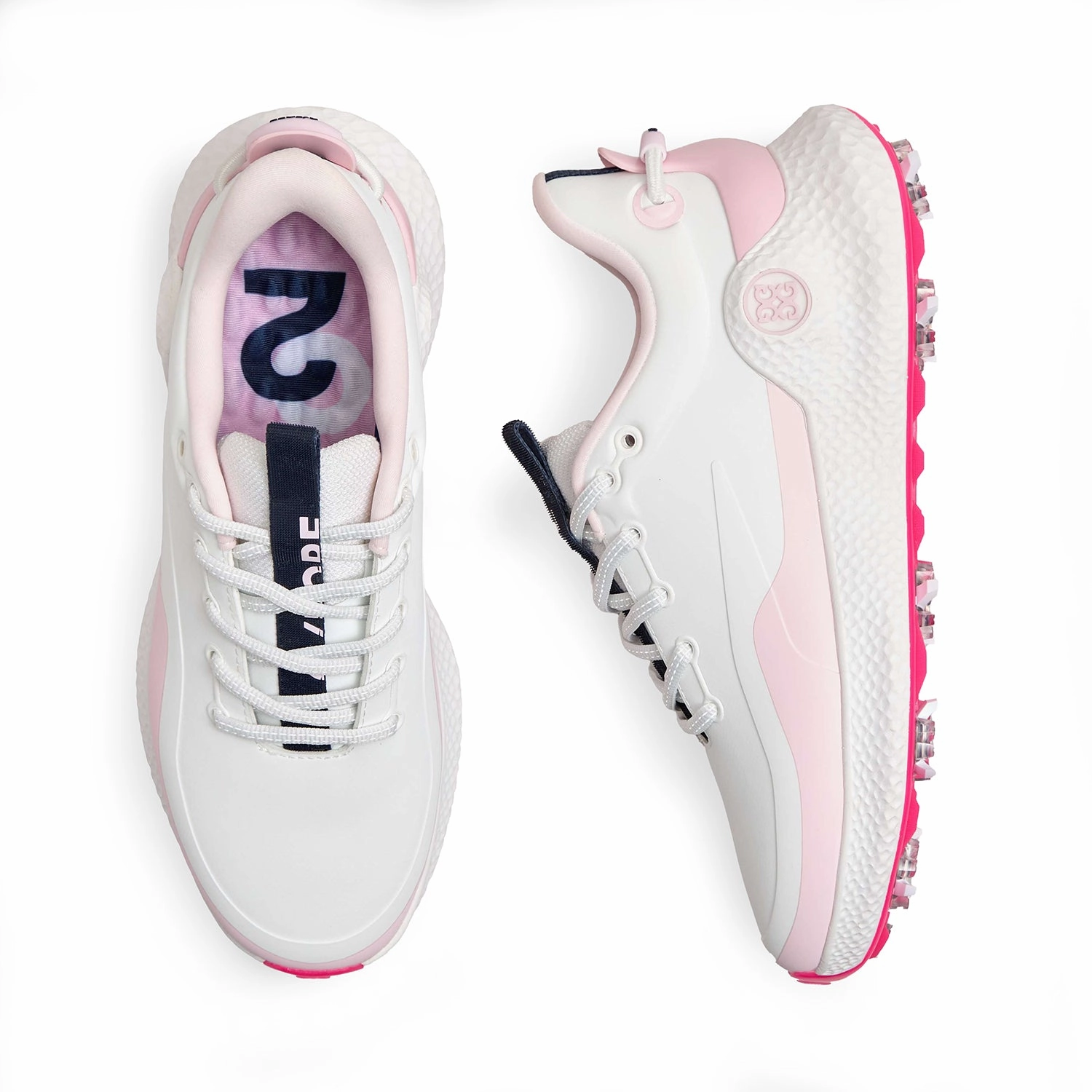 G/Fore Women's MG4  O2 G/Lock Golf Shoes - Snow/Blush Spikeless Swing Shoes