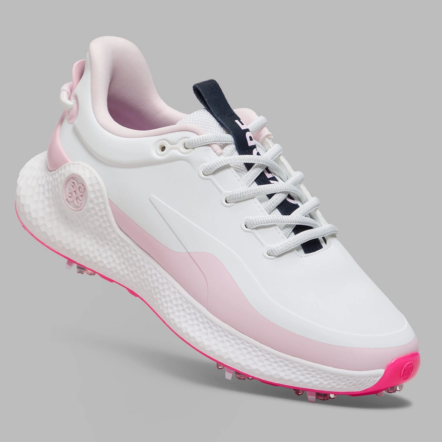 G/Fore Women's MG4  O2 G/Lock Golf Shoes - Snow/Blush Spikeless Swing Shoes