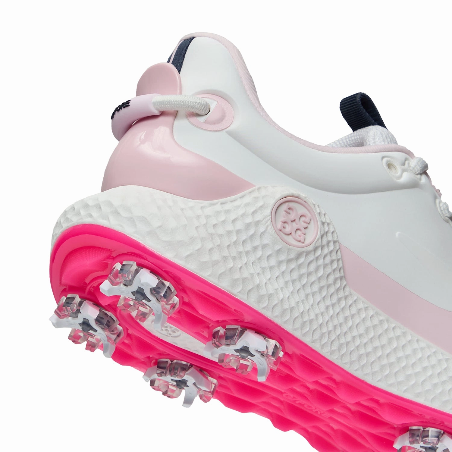 G/Fore Women's MG4  O2 G/Lock Golf Shoes - Snow/Blush Spikeless Swing Shoes