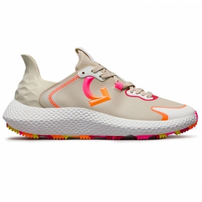 G/Fore Women's MG4X2 Hybrid Cross Trainer Golf Shoes - Stone/Multi Spikeless golf footwear