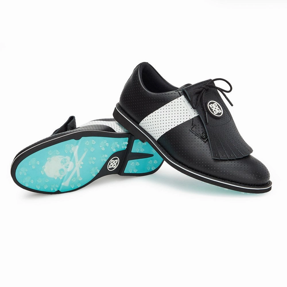 G/Fore Women's Perforated Kiltie Golf Shoes - Onyx Tour-Level Golf Shoes