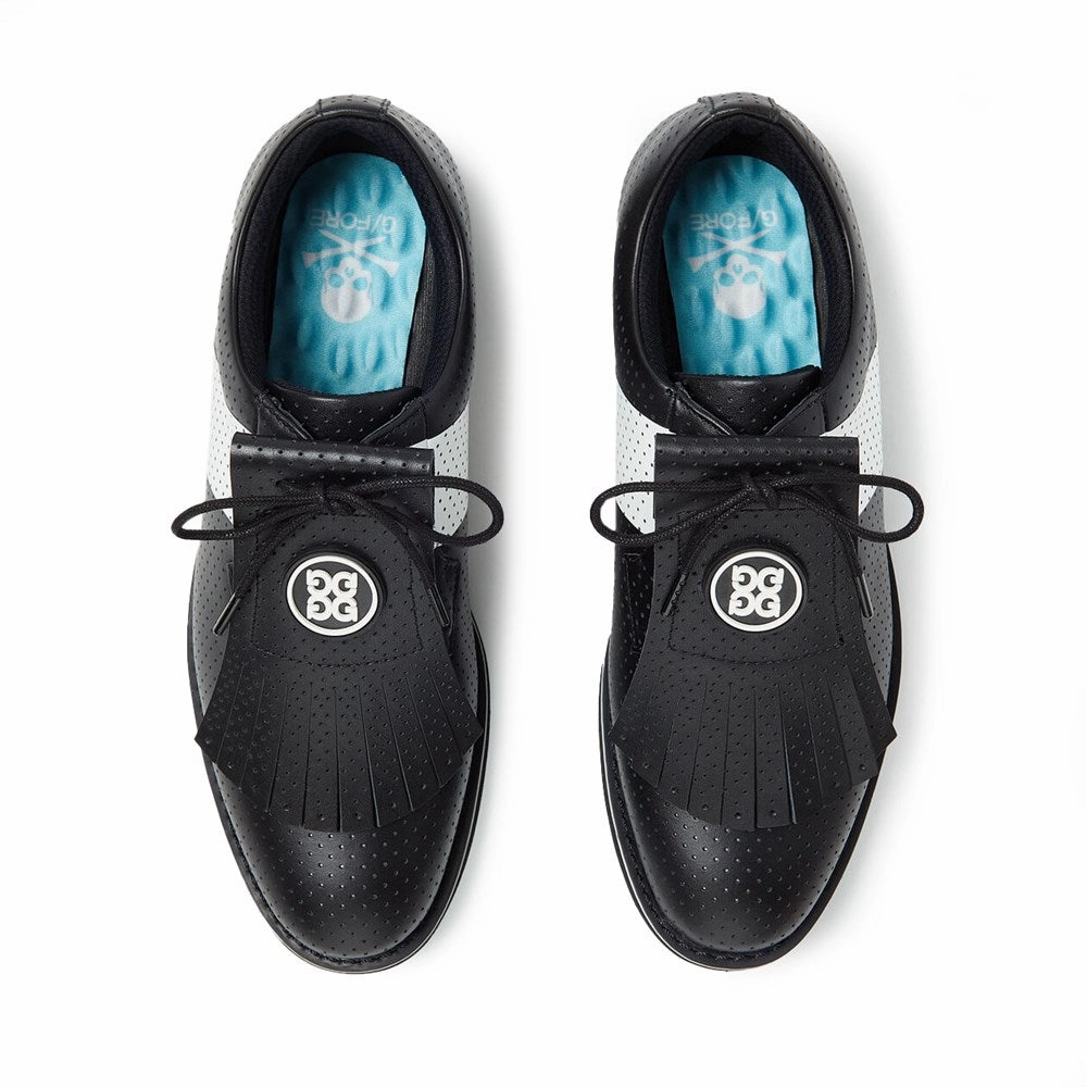 G/Fore Women's Perforated Kiltie Golf Shoes - Onyx Tour-Level Golf Shoes