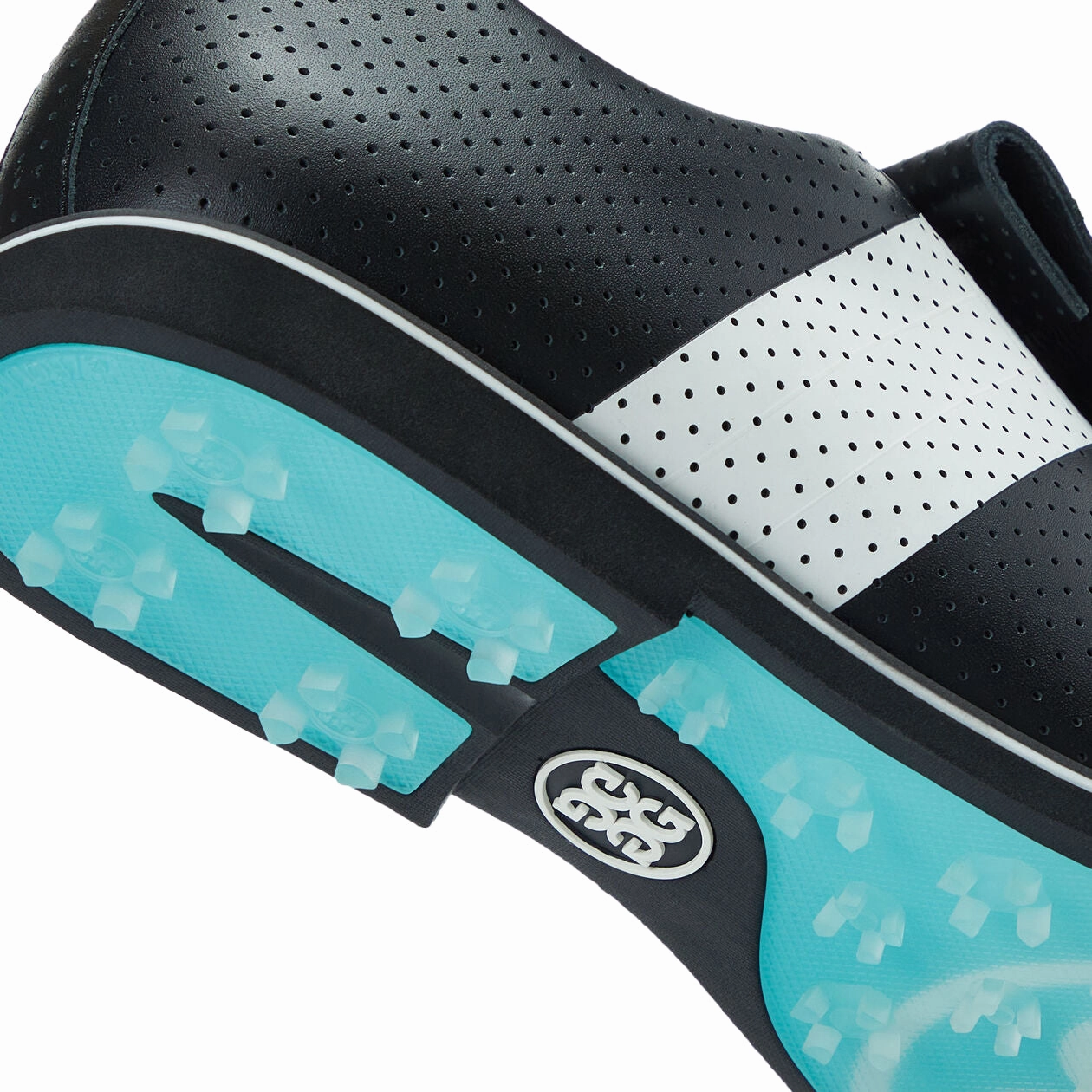G/Fore Women's Perforated Kiltie Golf Shoes - Onyx Tour-Level Golf Shoes