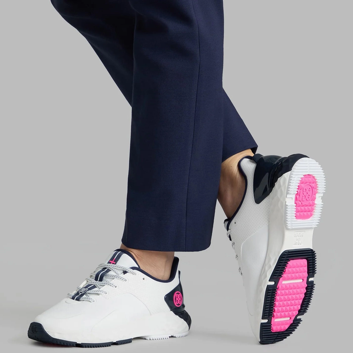 G/Fore Women's Perforated MG4  Golf Shoes - Snow/Twilight Tour-Level Golf Shoes