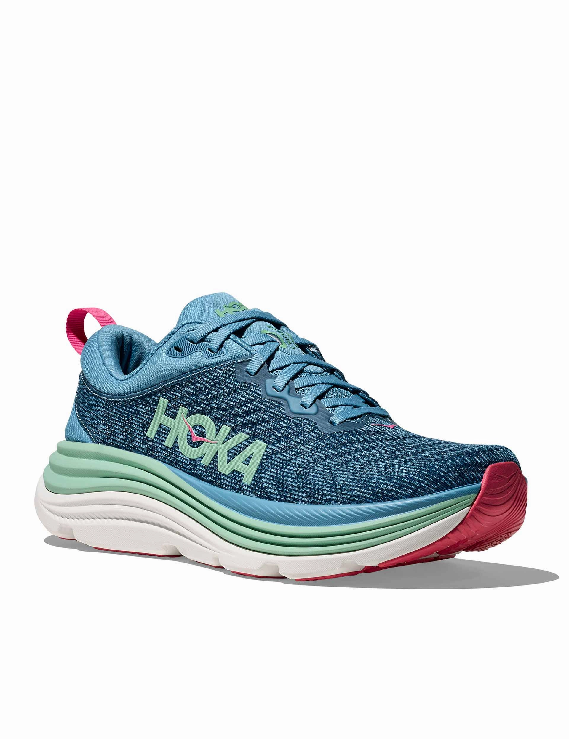 Gaviota 5 - Alpine Blue/Jadeite Hoka trail-ready performance shoes