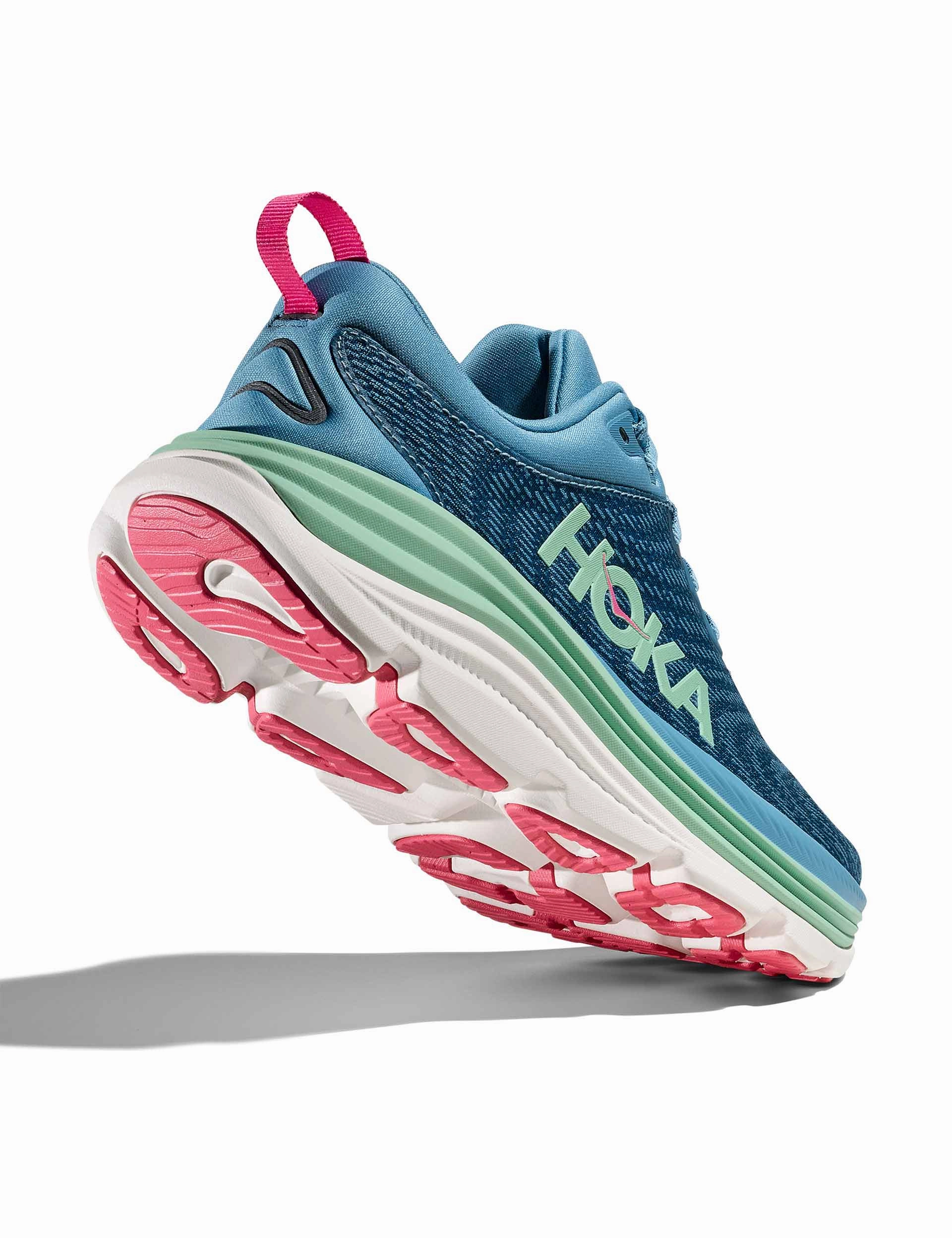 Gaviota 5 - Alpine Blue/Jadeite Hoka trail-ready performance shoes