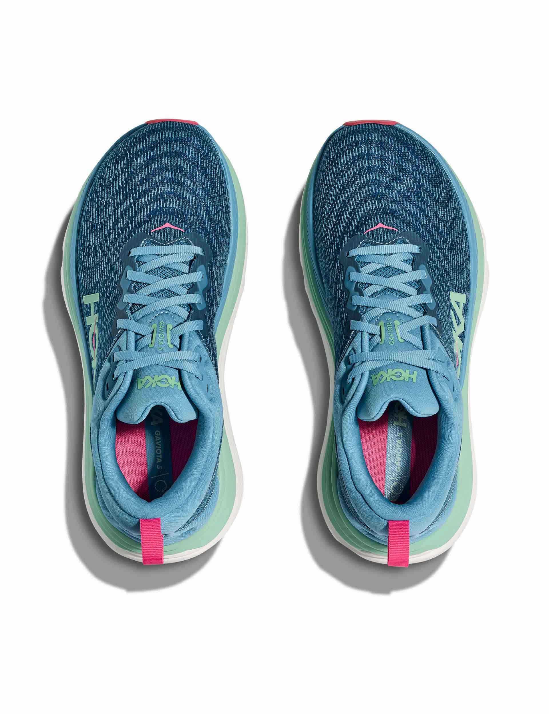 Gaviota 5 - Alpine Blue/Jadeite Hoka trail-ready performance shoes