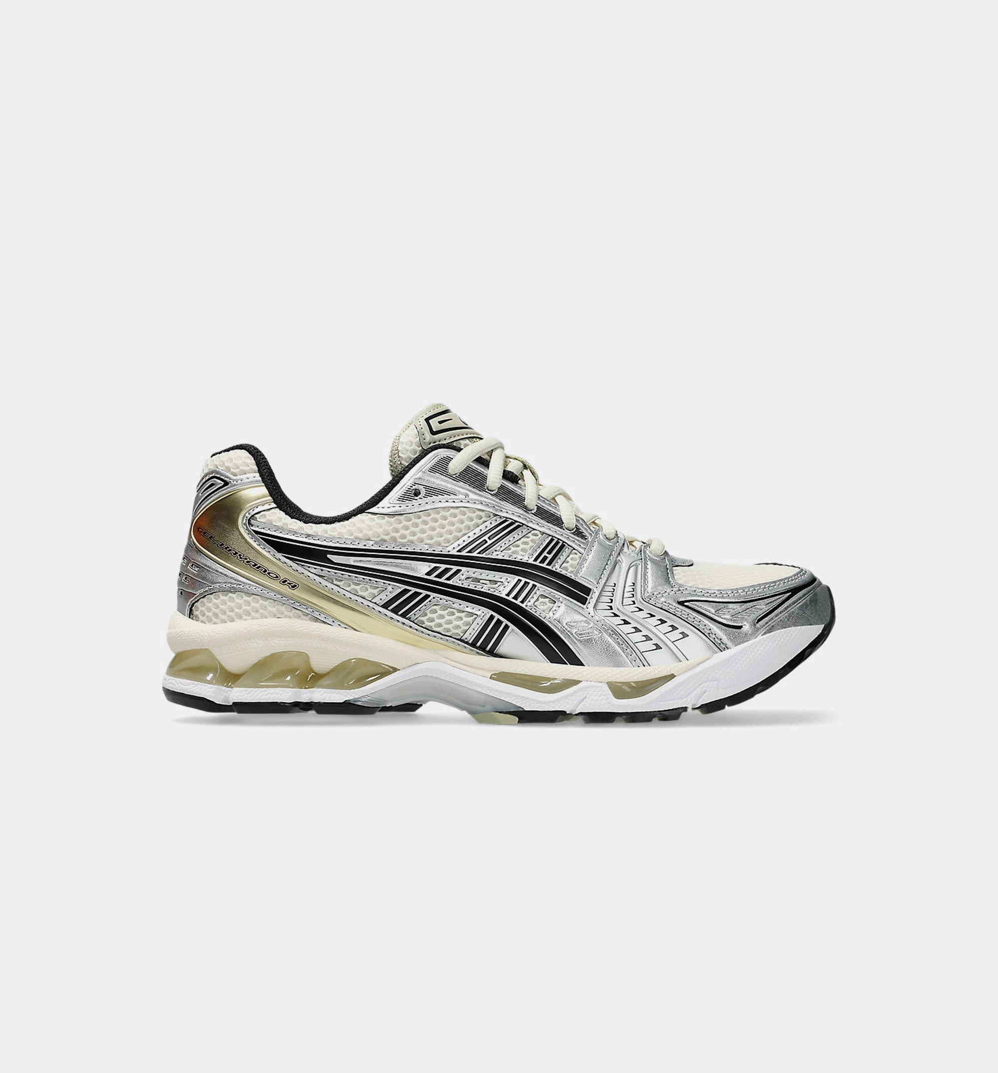 Gel Kayano 14 Mens Lifestyle Shoe - Birch/Pure Silver Asics lifestyle shoes with classic design