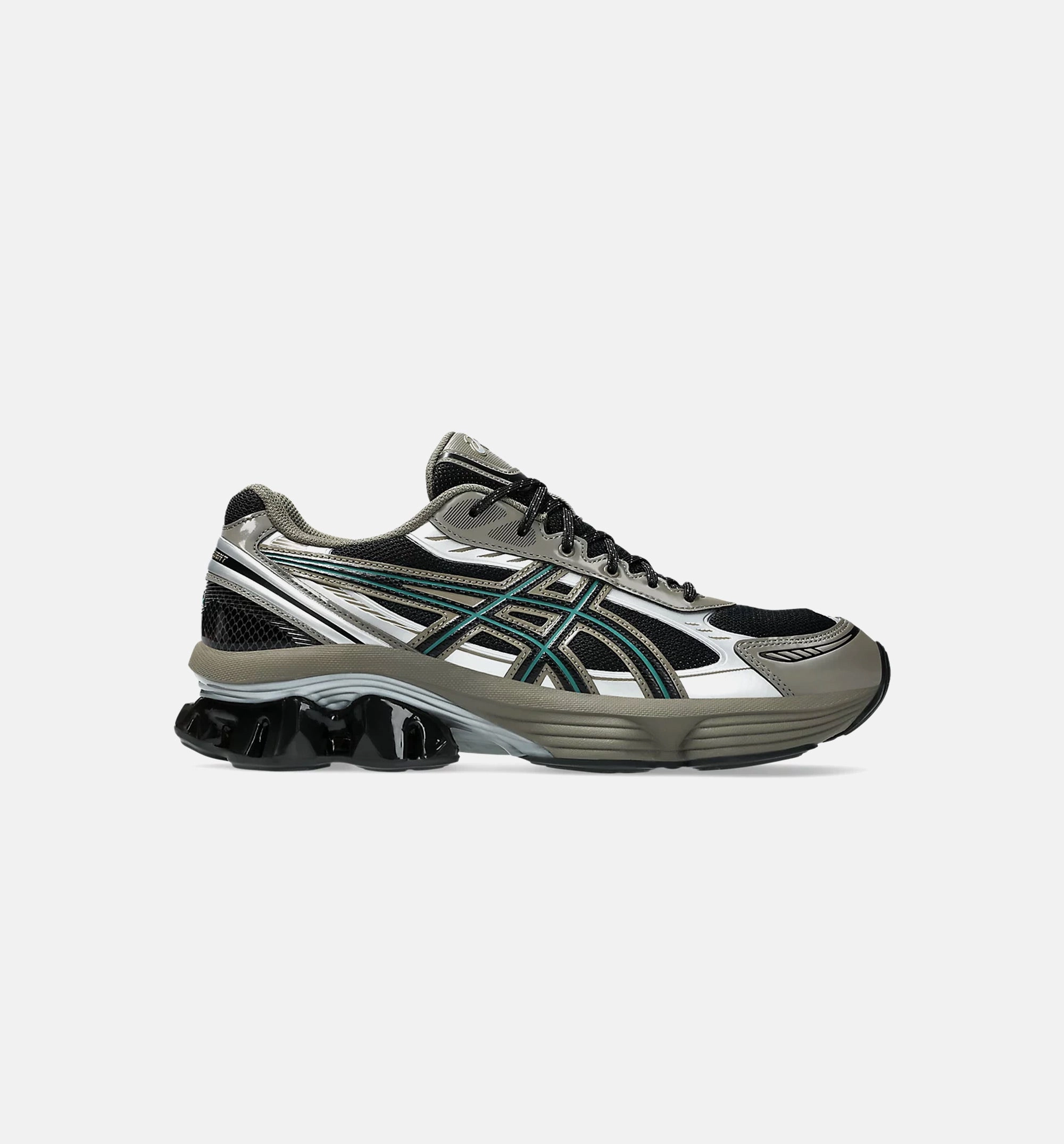 Gel Kinetic Fluent Black Dark Taupe Mens Lifestyle Shoe - Black/Dark Taupe Asics lifestyle shoes with classic design