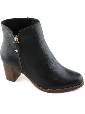 Grand Central Womens Pointed Toe Block Heel Booties