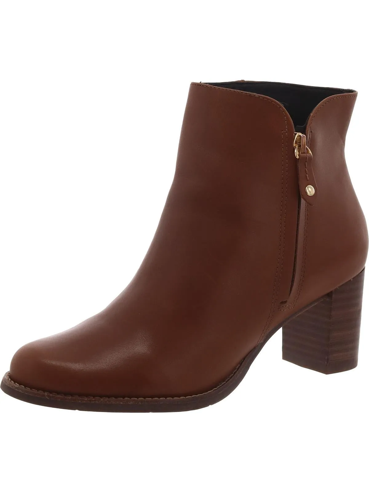 Grand Central Womens Pointed Toe Block Heel Booties
