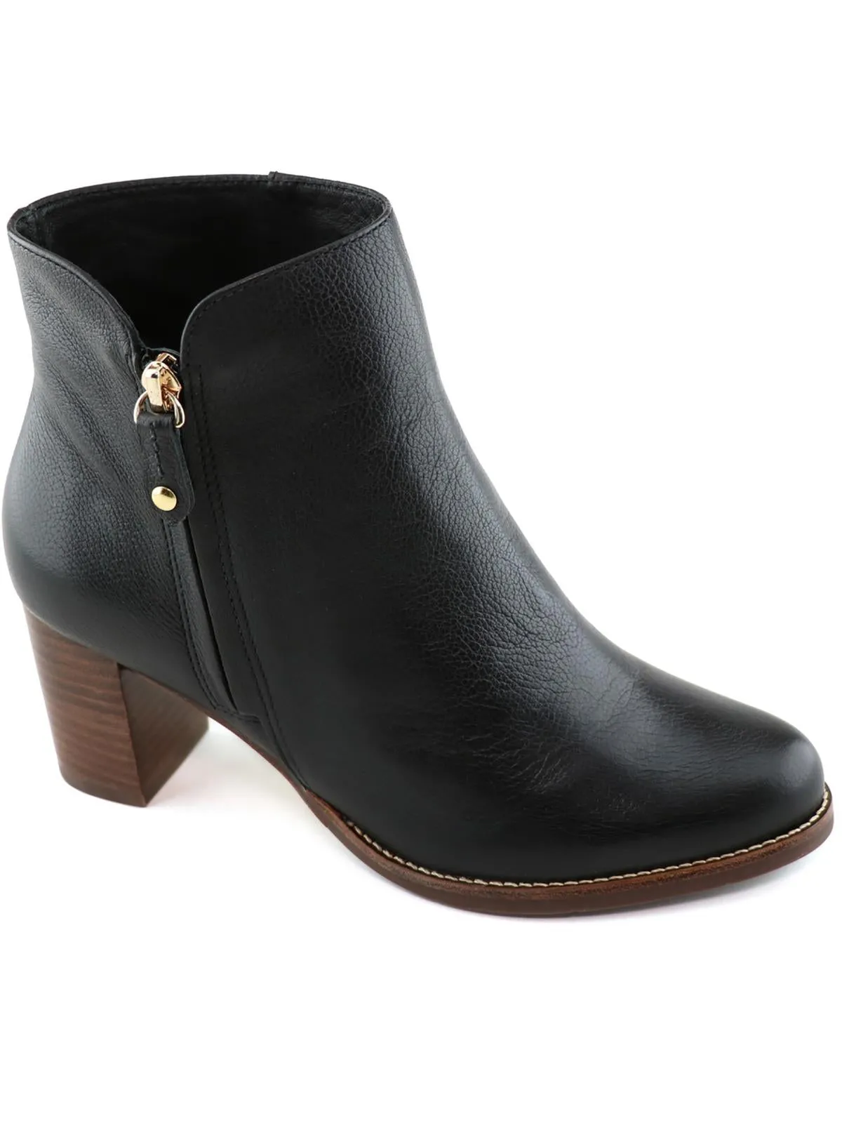 Grand Central Womens Pointed Toe Block Heel Booties