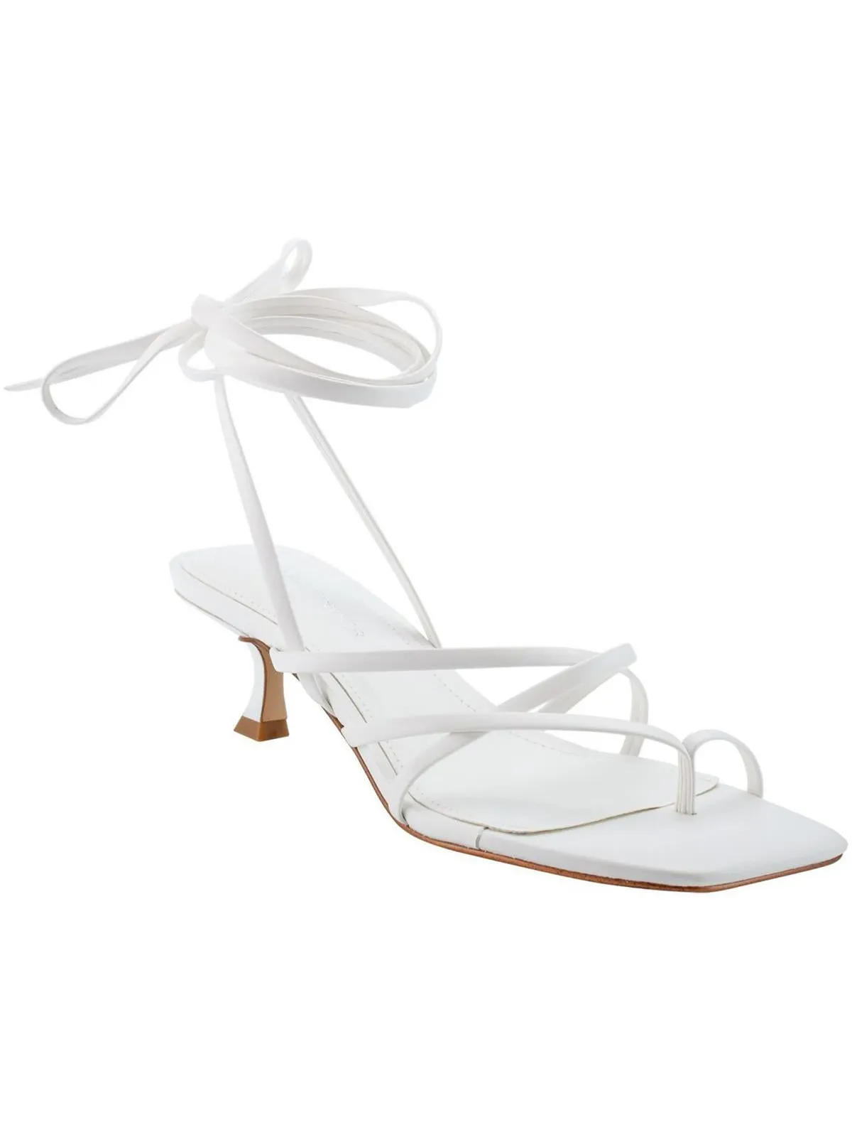 Headway Womens Faux Leather Strappy Heels