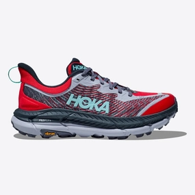 Hoka Mafate Speed 4 | Cerise / Stormy Skies | Womens Hoka everyday athletic sneakers for recovery
