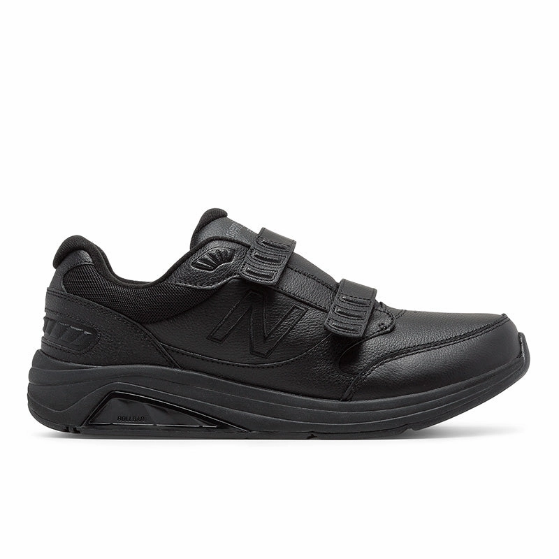 Hook and Loop Leather 928v3 - Black - Men's New Balance casual sneakers for everyday comfort