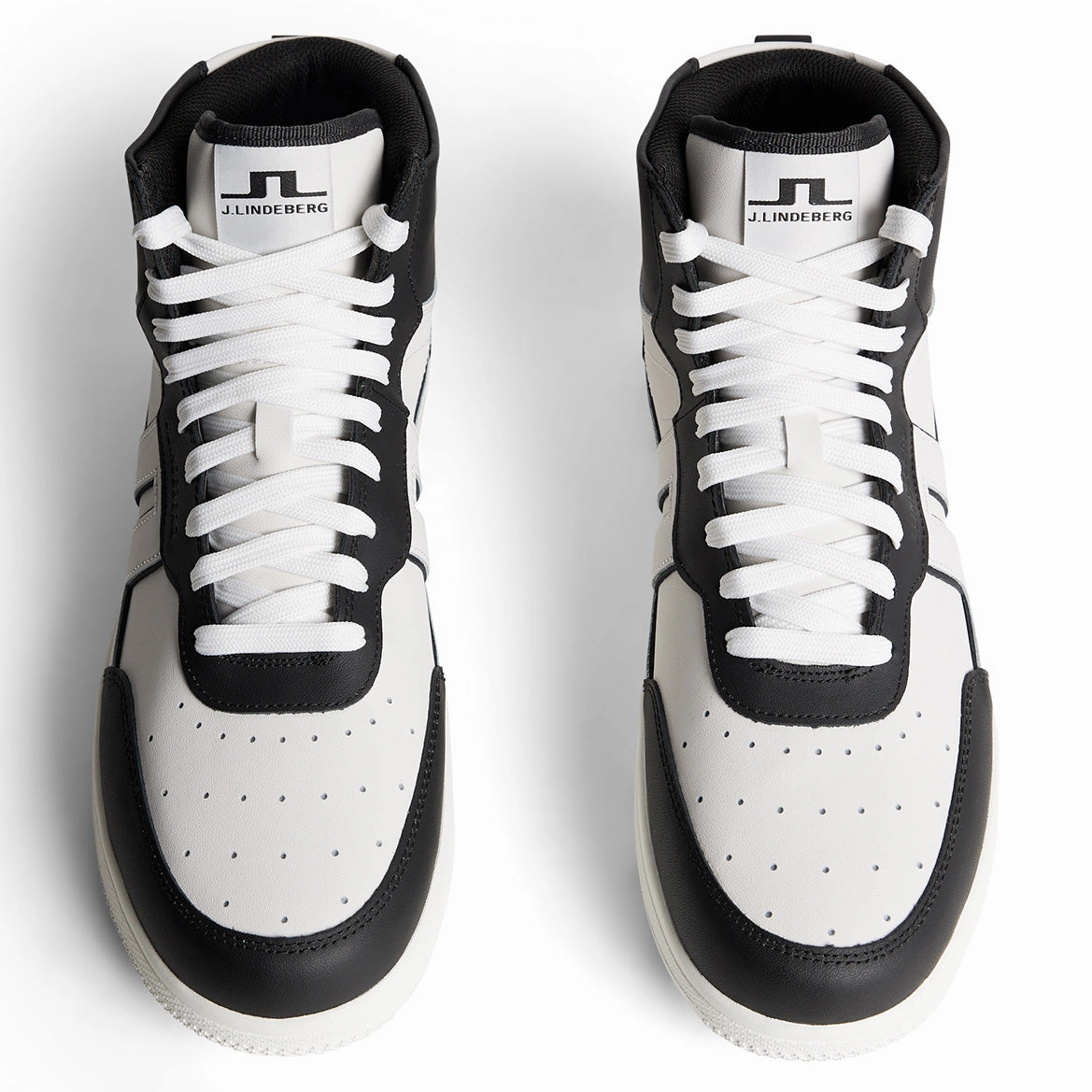 J.Lindeberg Ace High-Top Golf Sneaker - Black Chic Platform Sneakers
