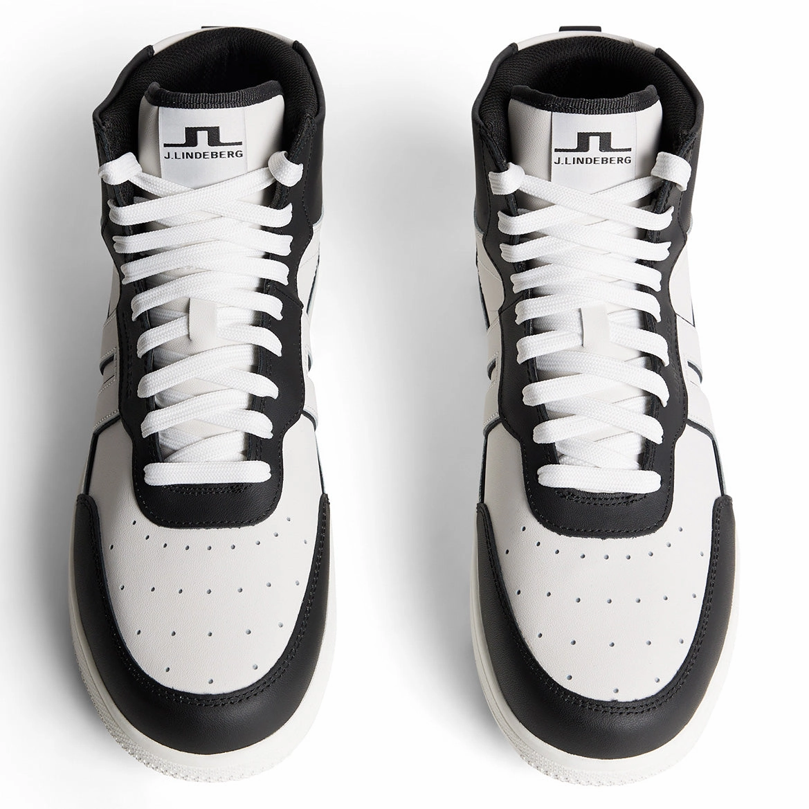 J.Lindeberg Ace High-Top Golf Sneaker - Black Tour Golf Sneakers