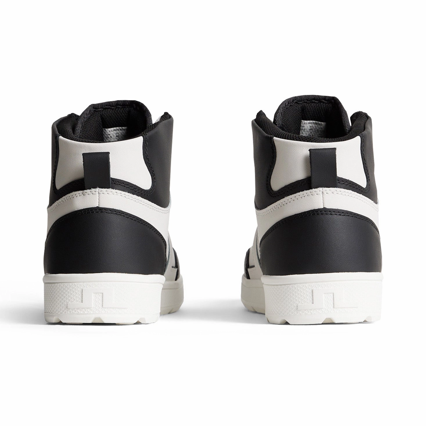 J.Lindeberg Ace High-Top Golf Sneaker - Black Tour Golf Sneakers