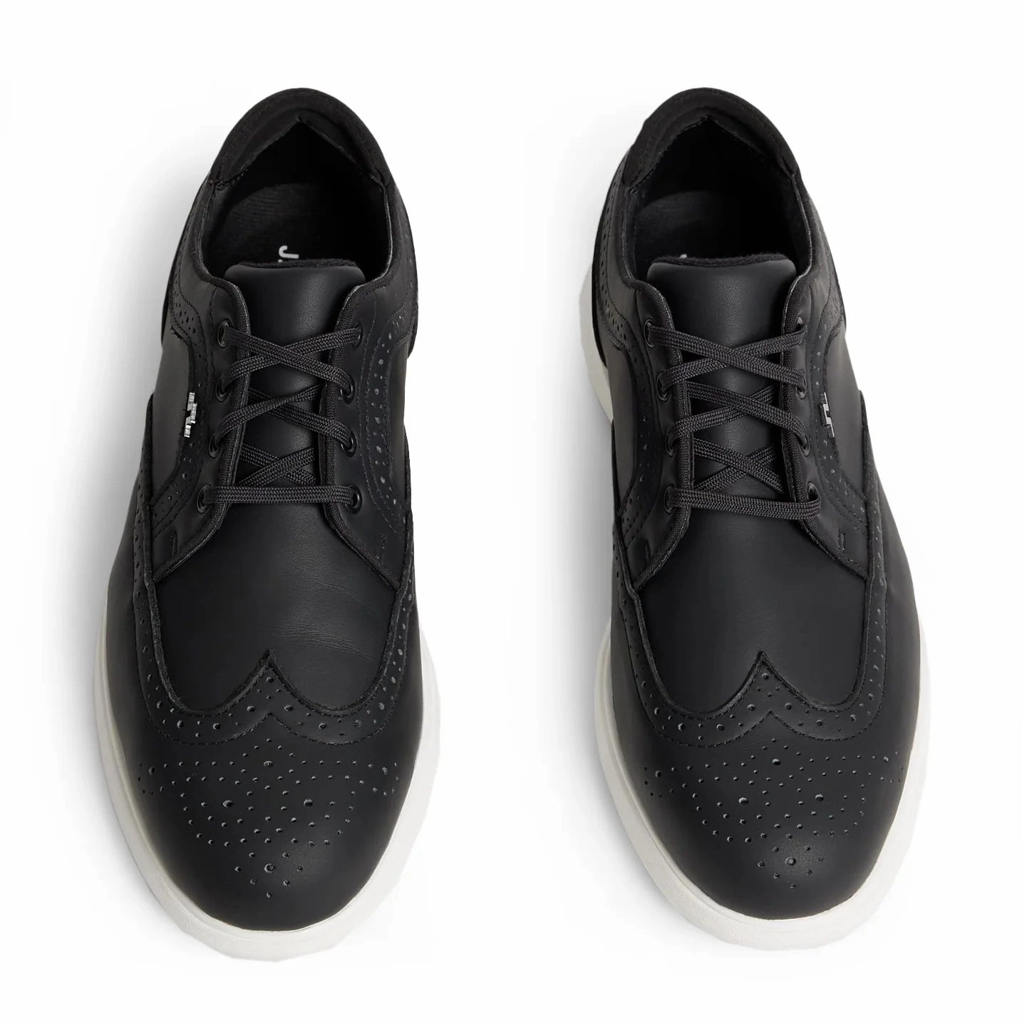 J.Lindeberg Fairway Brogue Golf Shoes - Black Chic Platform Sneakers