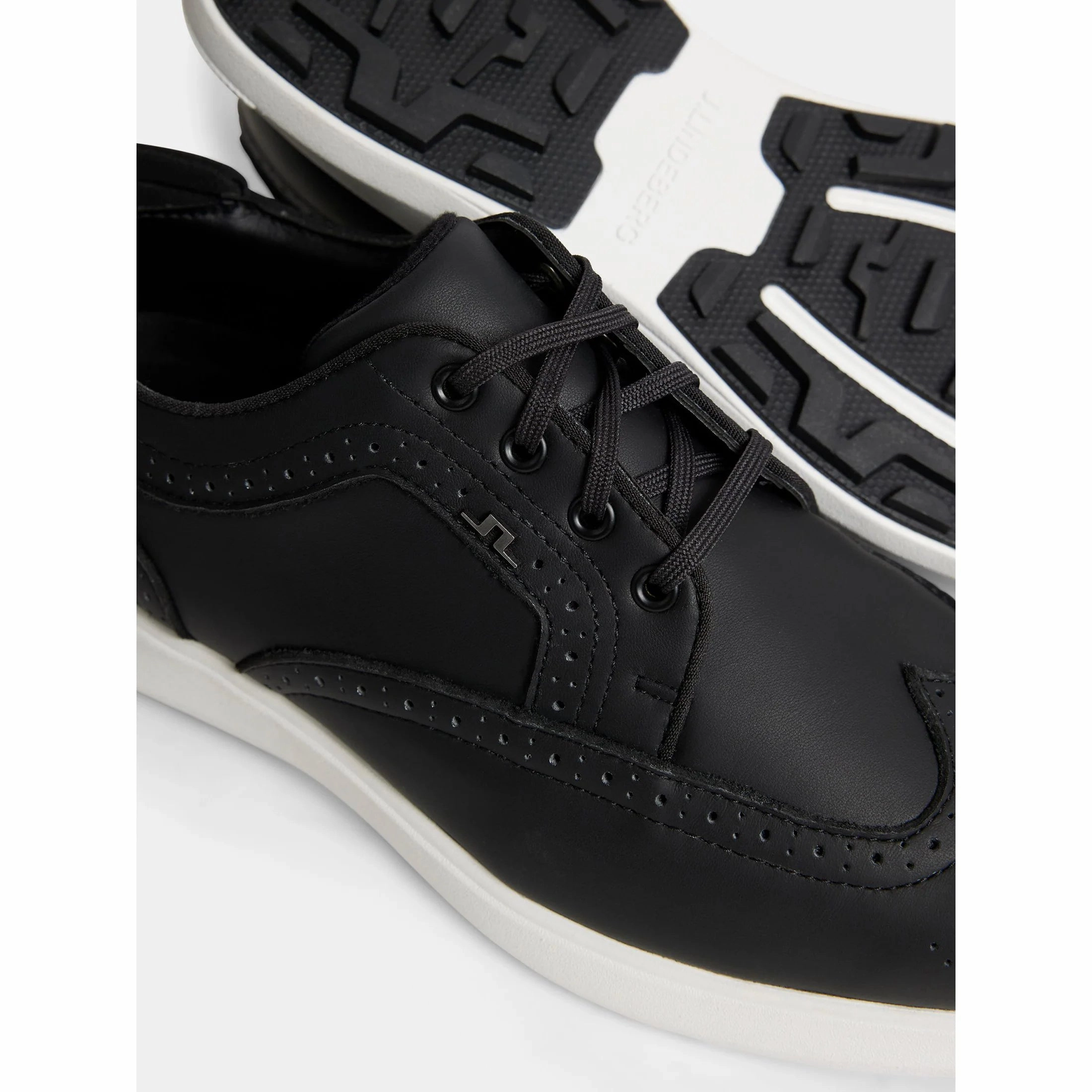 J.Lindeberg Fairway Brogue Golf Shoes - Black Chic Platform Sneakers