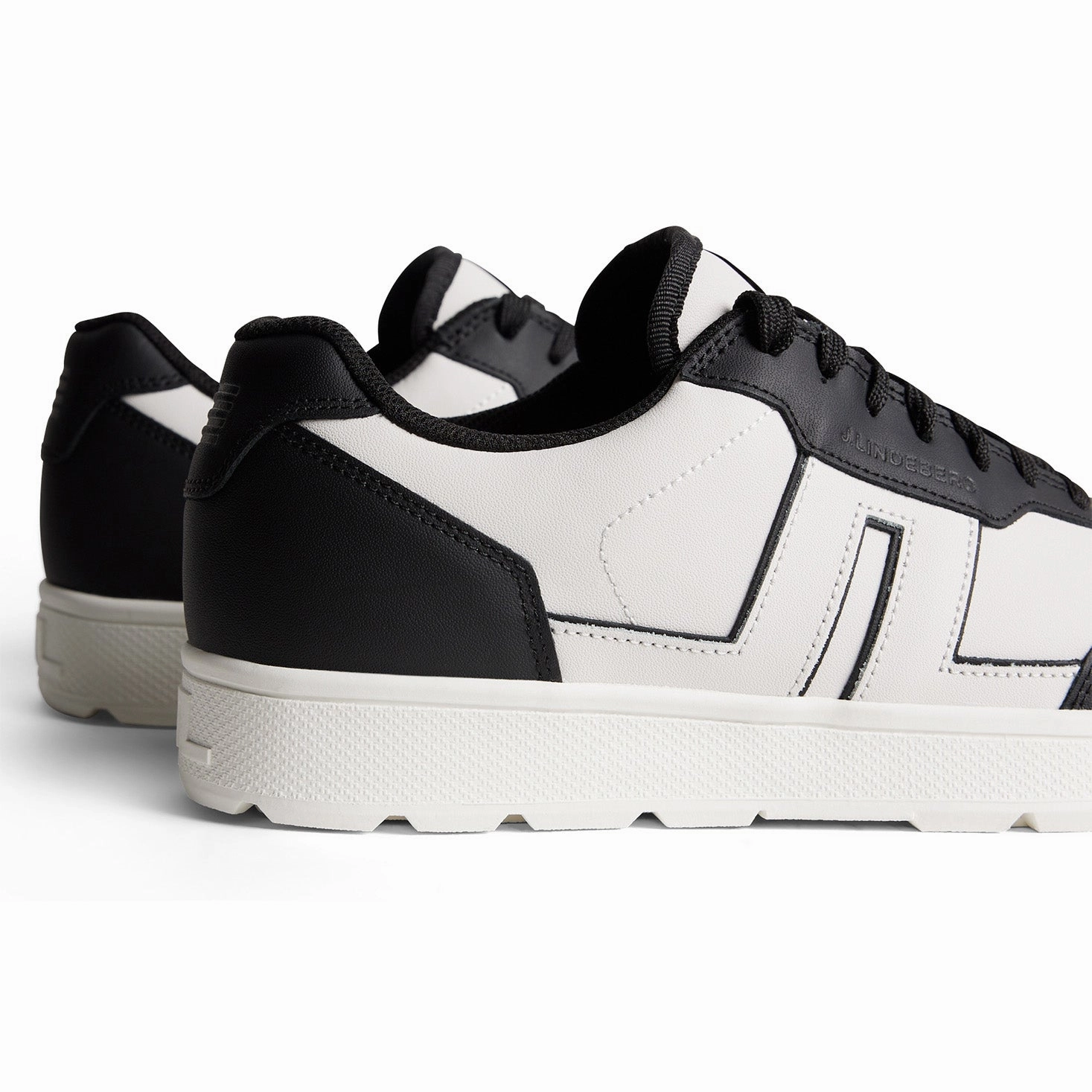 J.Lindeberg Women's Ace Low Golf Sneaker - Black Chic Platform Sneakers