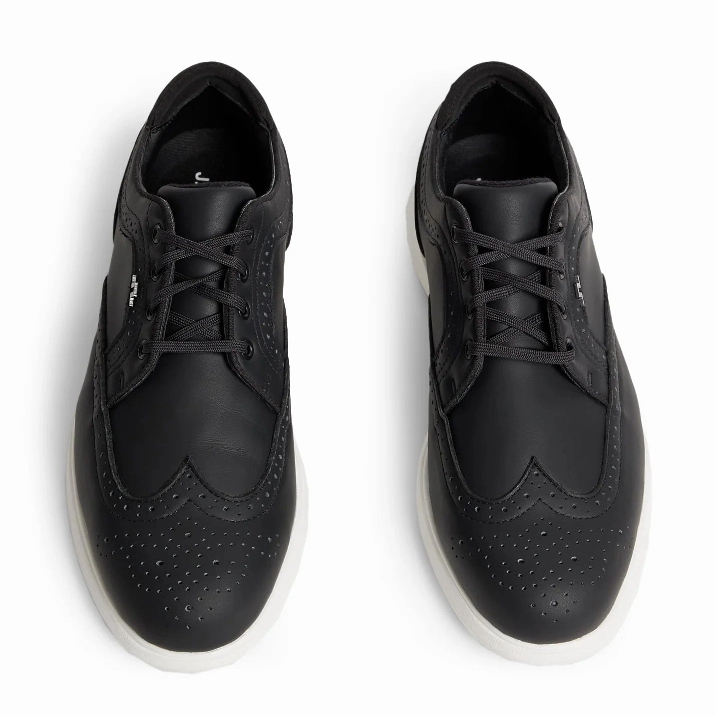 J.Lindeberg Women's Fairway Brogue Golf Shoes - Black Chic Platform Sneakers