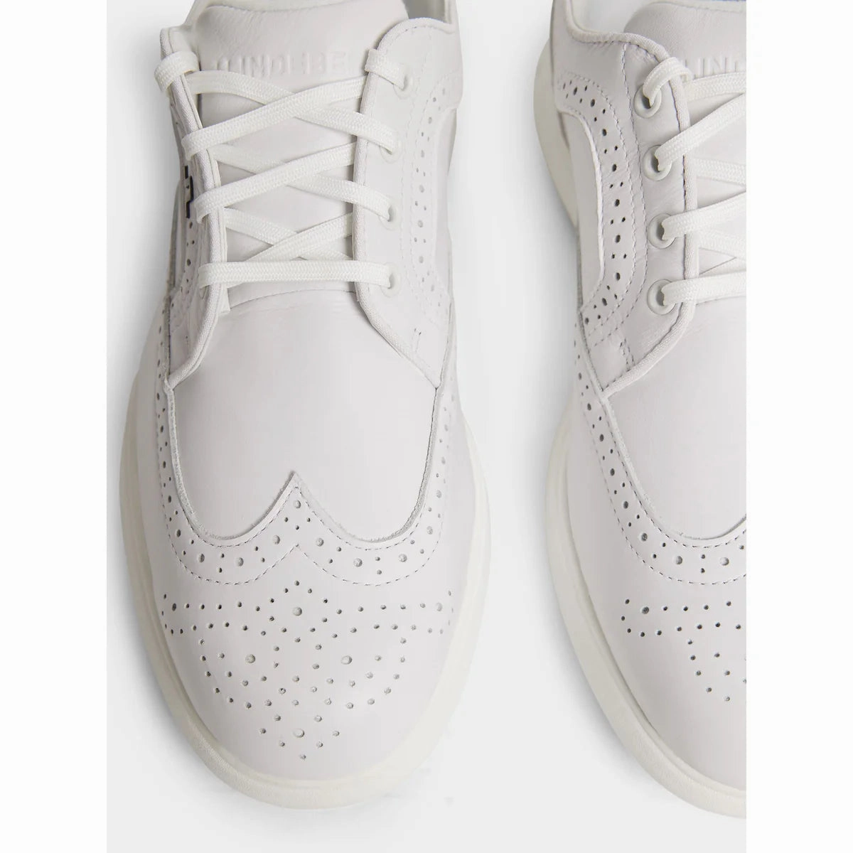 J.Lindeberg Women's Fairway Brogue Golf Shoes - White Chic Platform Sneakers