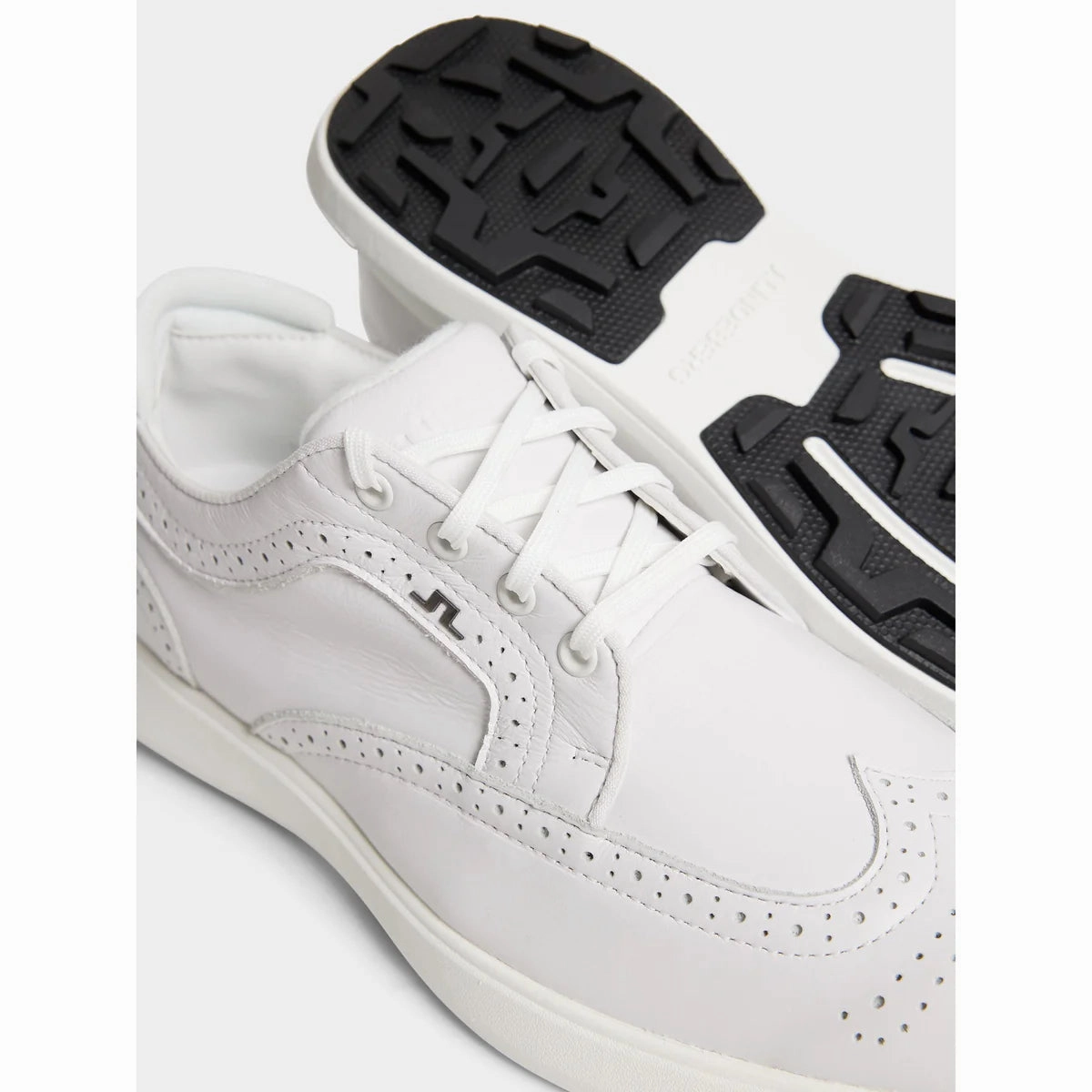 J.Lindeberg Women's Fairway Brogue Golf Shoes - White Chic Platform Sneakers