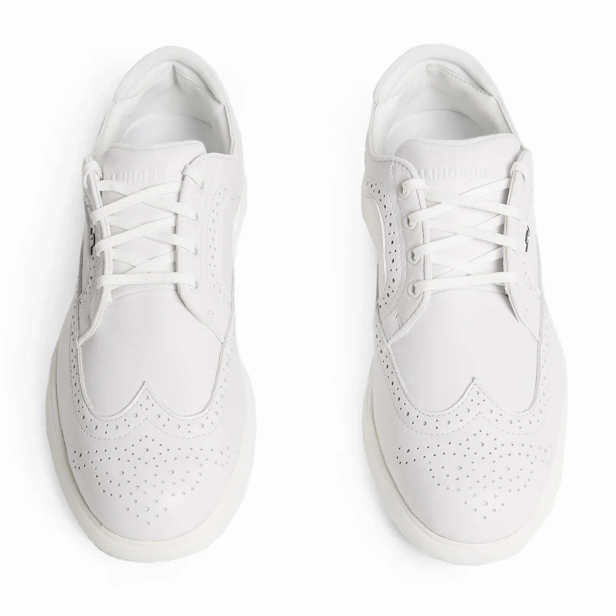 J.Lindeberg Women's Fairway Brogue Golf Shoes - White Chic Platform Sneakers