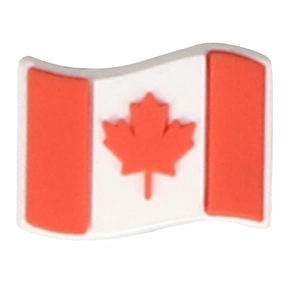 Jibbitz Canada Flag Crocs slip-on shoes for casual use