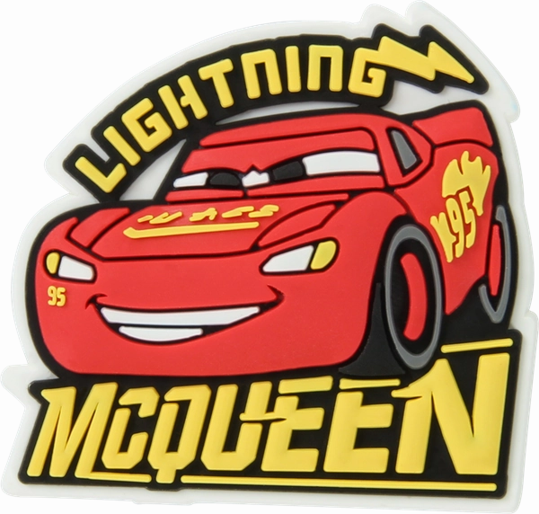 Jibbitz Cars Lightning McQueen Crocs slip-on shoes for casual use