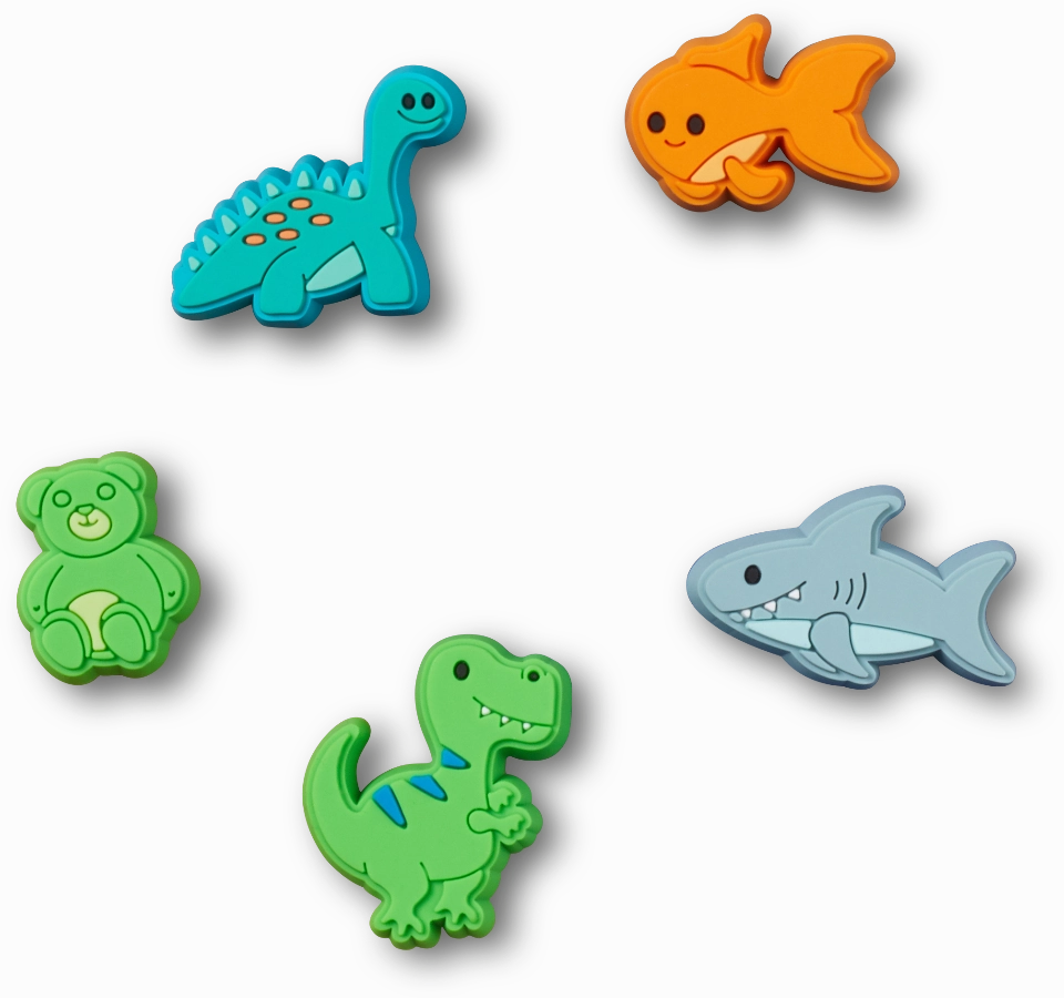 Jibbitz Cartoon Animals 5-Pack Slip-On Shoes