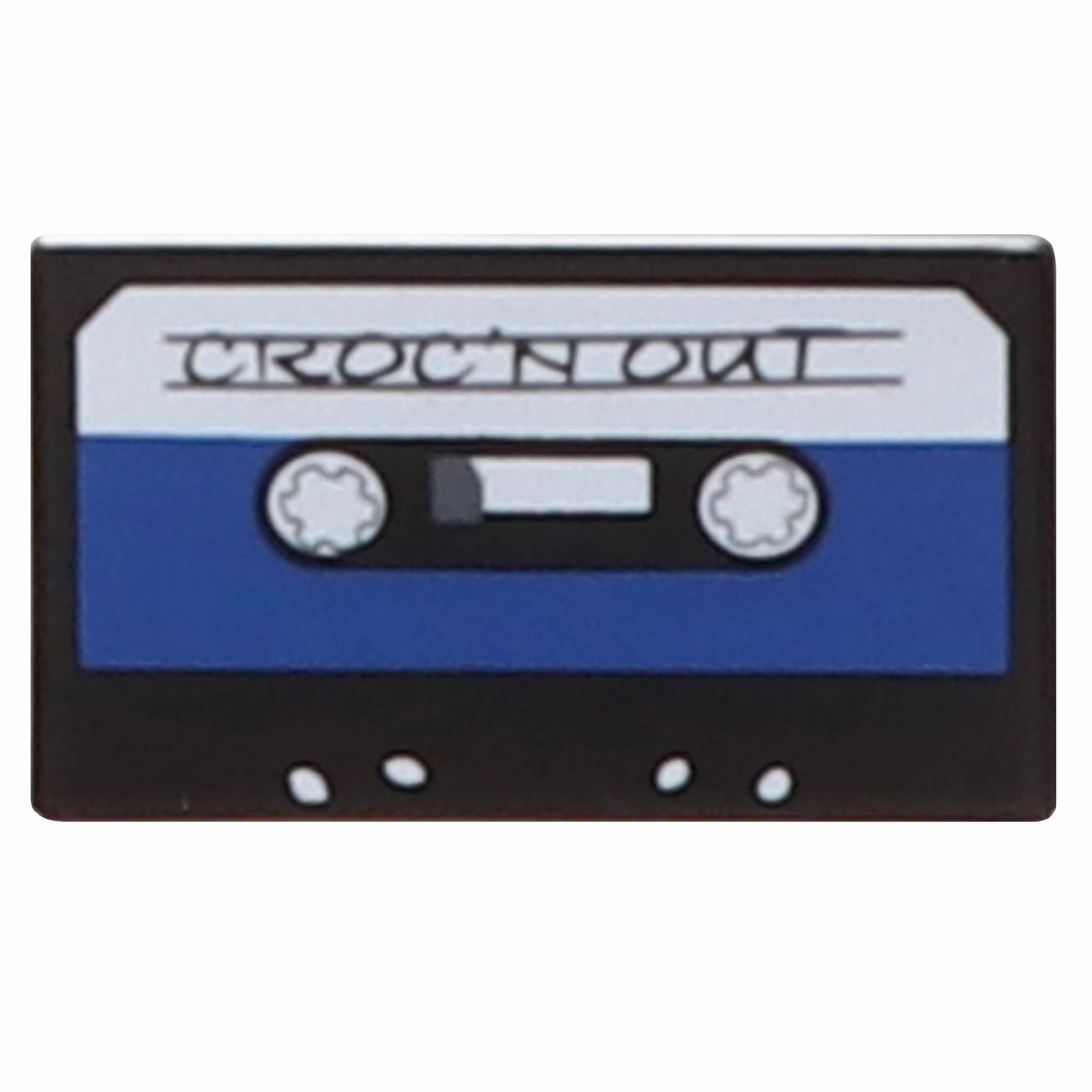 Jibbitz Cassette Tape Crocs slip-on shoes for casual use