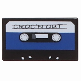 Jibbitz Cassette Tape Crocs slip-on shoes for casual use